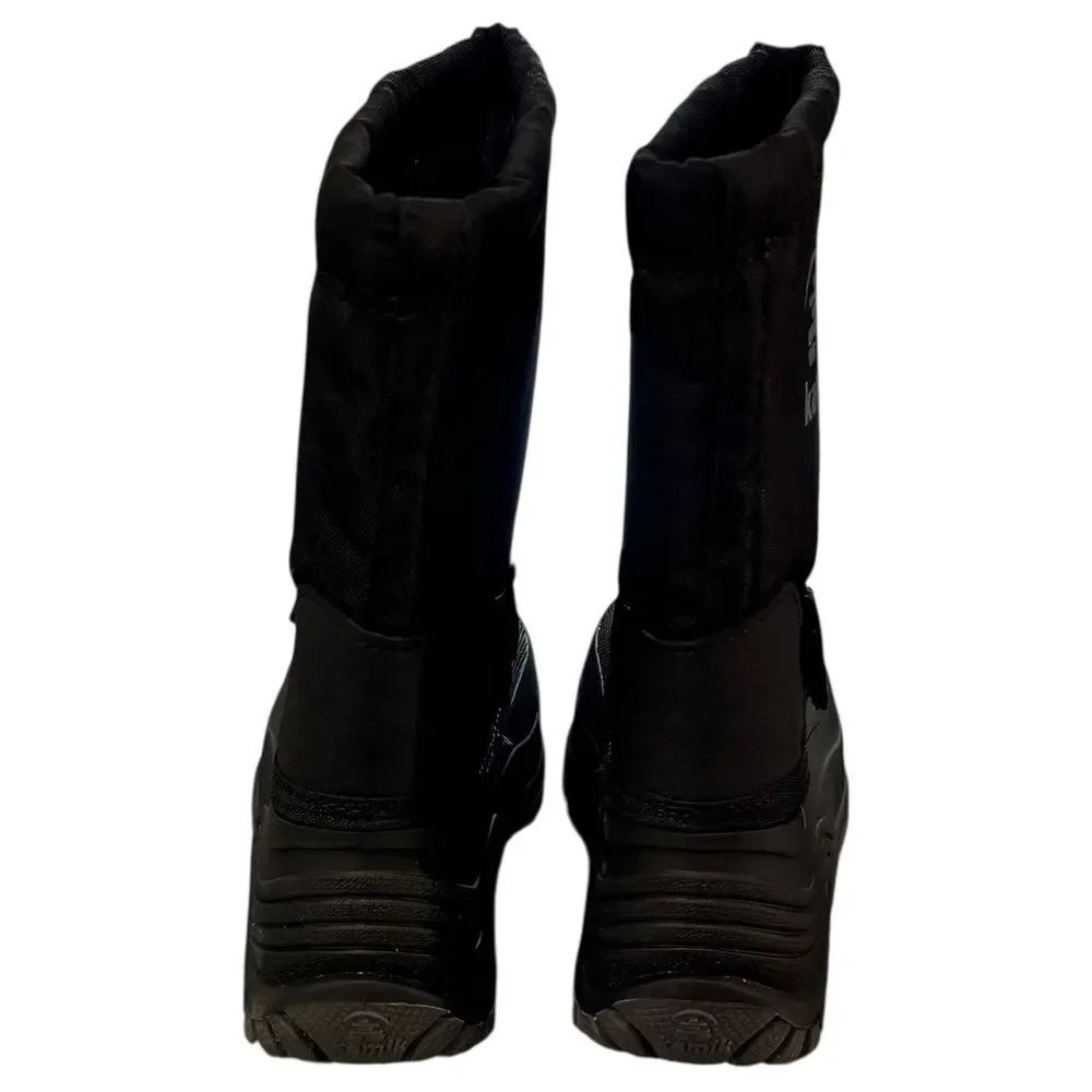 Kamik Kids Rocket Black Pull-On Winter Snow Boots. Little Kids 11.